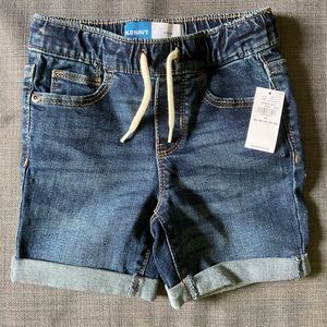 Old Navy Toddler Unisex Dark Wash Pull On Jean Shorts 3T